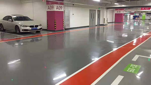 停車場車庫自流平鏝面型環氧地坪 耐磨環氧地坪