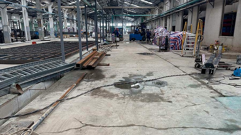 珠海市白兔陶瓷有限公司車間施工前原始地面