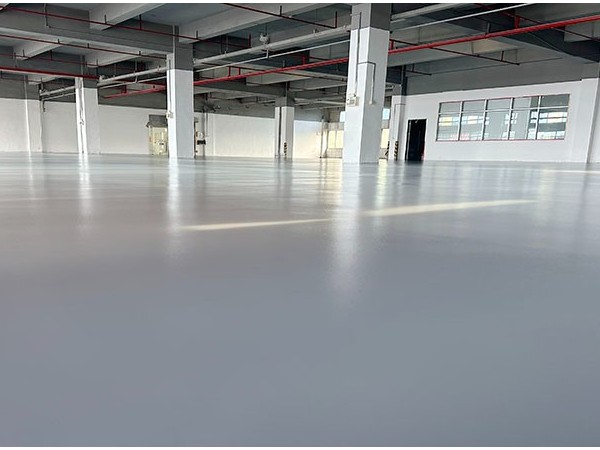 廣東佛山某科技公司選用地衛士防靜電超耐磨砂漿自流平型地坪工程
