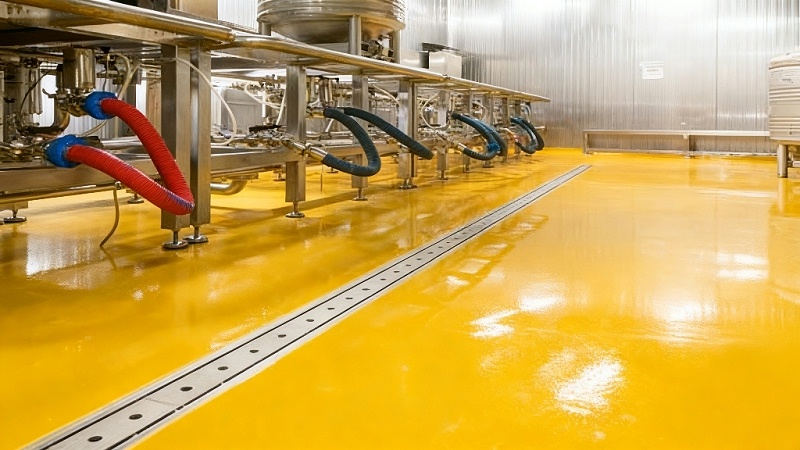 生產車間選用“地衛士”聚氨酯地坪漆完工效果圖