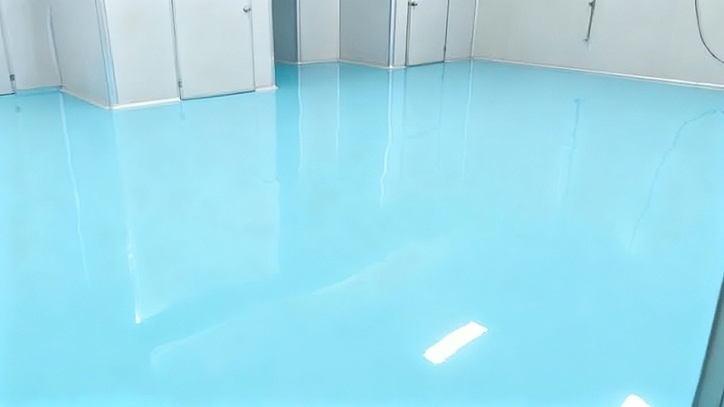 包裝區選用“地衛士”水性環氧自流平地坪漆完工效果圖