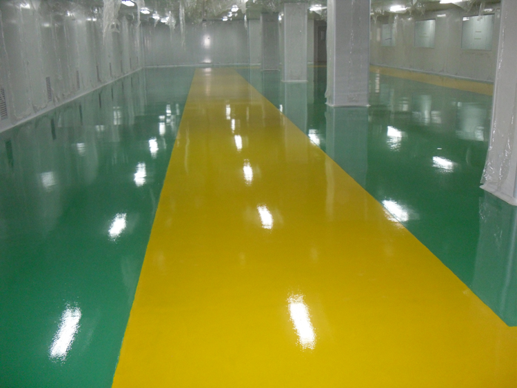 包裝廠地坪漆施工完工效果圖