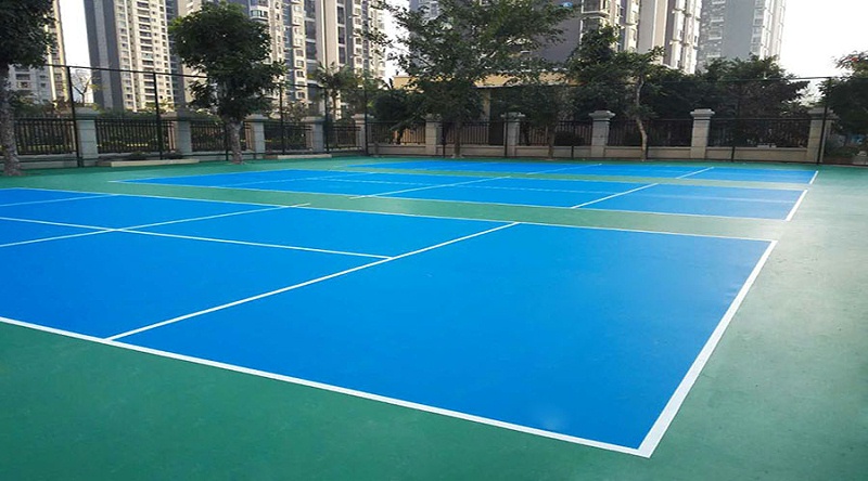 地衛(wèi)士水性硅PU球場(chǎng)地坪漆完工效果圖 地衛(wèi)士水性硅PU球場(chǎng)地坪漆完工效果圖