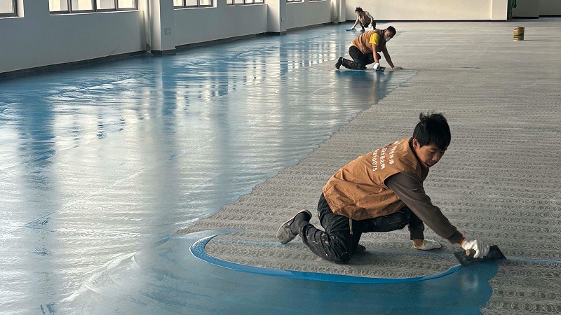 惠州包裝機械設備制造工廠車間超耐磨地坪漆施工圖